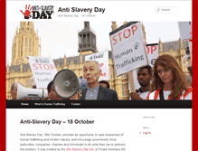 Tablet Screenshot of antislaveryday.com